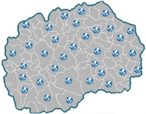 Мапа на покриеност — Македонија